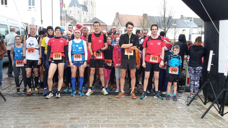 Santa Run- Kerstcorrida in Zoutleeuw. Zondag 13 december 2015